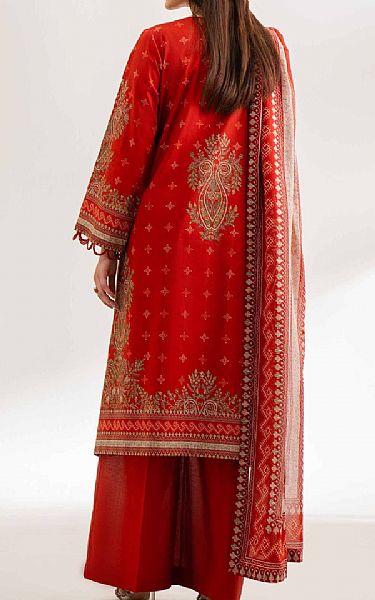 Nishat Red Cambric Suit | Pakistani Lawn Dress in USA- Image 2