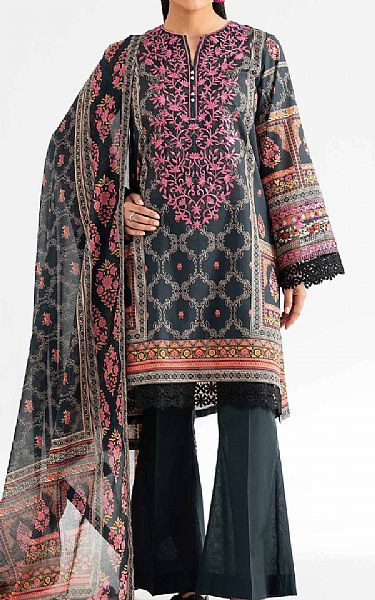 Nishat Black Cambric Suit | Pakistani Lawn Dress in USA- Image 1