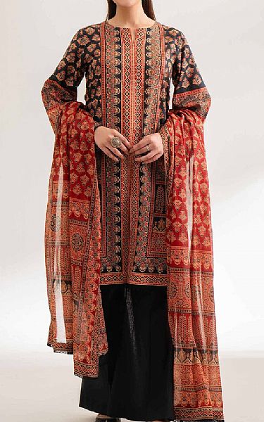 Nishat Black Cambric Suit | Pakistani Lawn Dress in USA- Image 1