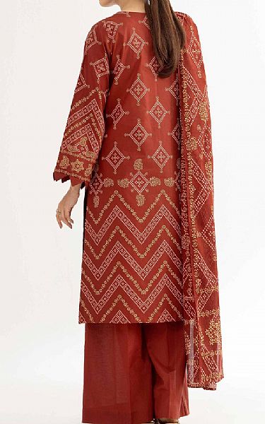 Nishat Pale Carmine Cambric Suit | Pakistani Lawn Dress in USA- Image 2