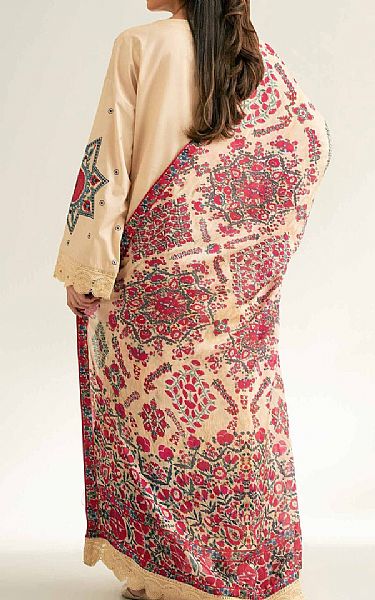 Nishat Ivory Cambric Suit | Pakistani Lawn Dress in USA- Image 2