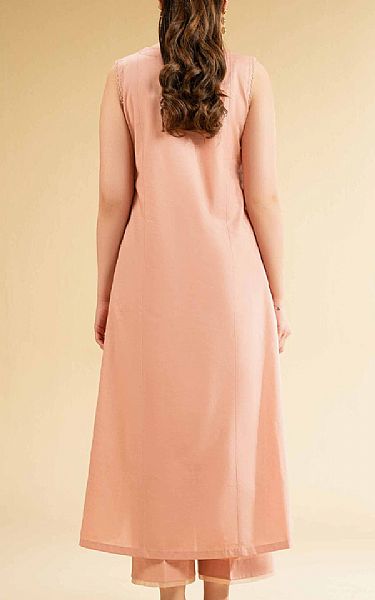 Nishat Light Peach Cambric Suit (2 pcs) | Pakistani Lawn Dress in USA- Image 2