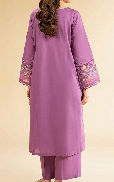 Nishat Light Mauve Cambric Suit (2 pcs) | Pakistani Lawn Dress in USA- Image 2