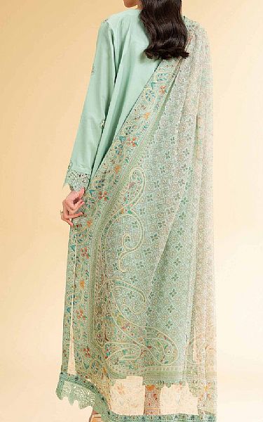 Nishat Mint Green Cambric Suit | Pakistani Lawn Dress in USA- Image 2