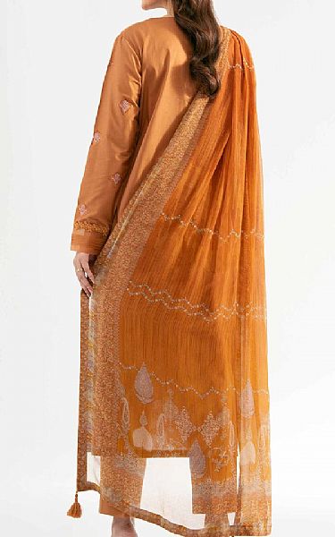 Nishat Clay Brown Cambric Suit | Pakistani Lawn Dress in USA- Image 2