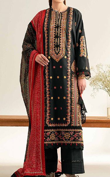 Nishat Black Cambric Suit | Pakistani Lawn Dress in USA- Image 1