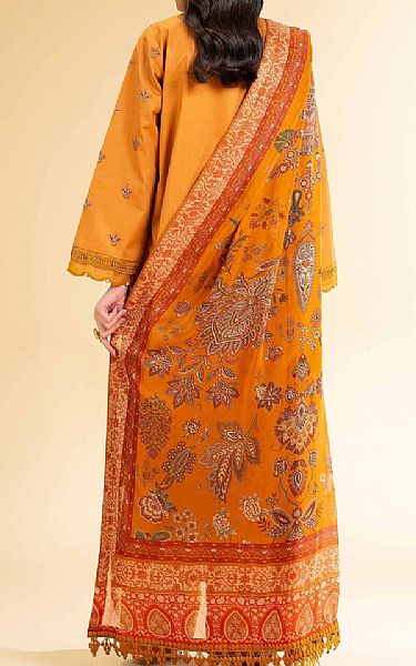 Nishat Orange Cambric Suit | Pakistani Lawn Dress in USA- Image 2