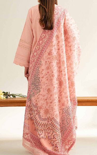 Nishat Tea Pink Cambric Suit | Pakistani Lawn Dress in USA- Image 2