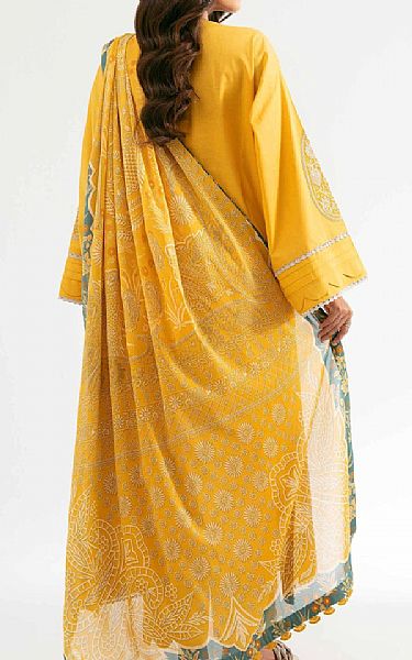 Nishat Mustard Cambric Suit | Pakistani Lawn Dress in USA- Image 2