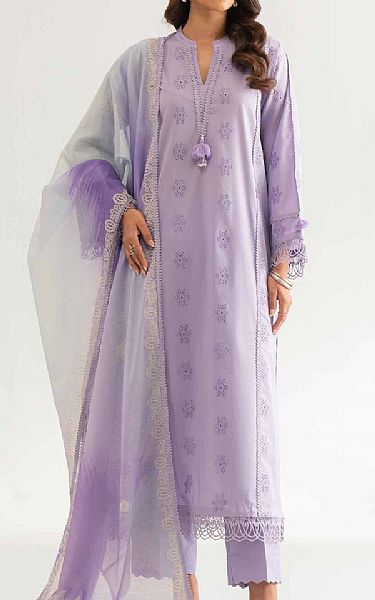 Nishat Lavender Cambric Suit | Pakistani Lawn Dress in USA- Image 1