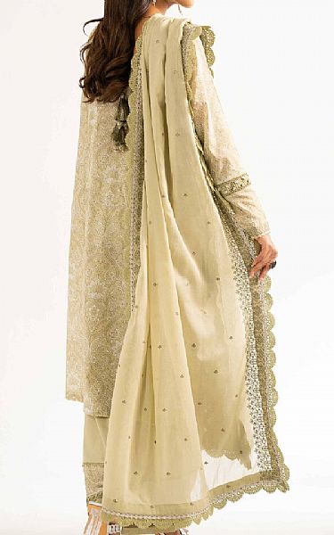 Nishat Beige Lawn Suit | Pakistani Lawn Dress in USA- Image 2