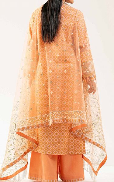 Nishat Peach Lawn Suit | Pakistani Lawn Dress in USA- Image 2