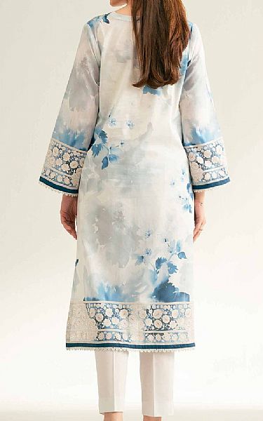 Nishat Ash White Lawn Suit (2 pcs) | Pakistani Lawn Dress in USA- Image 2