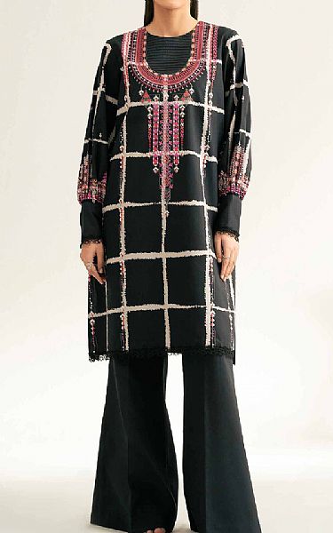 Nishat Black Lawn Suit (2 pcs) | Pakistani Lawn Dress in USA- Image 1