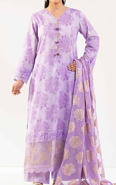 Nishat Lilac Lawn Suit | Pakistani Lawn Dress in USA- Image 1
