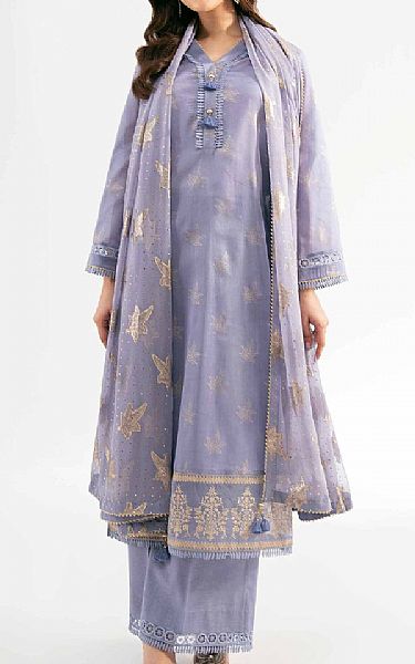 Nishat Languid Lavender Lawn Suit | Pakistani Lawn Dress in USA- Image 1