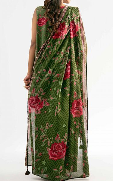 Nishat Green Cambric Suit | Pakistani Lawn Dress in USA- Image 2