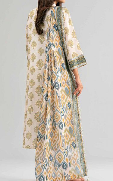 Nishat Off White Lawn Suit (2 pcs) | Pakistani Lawn Dress in USA- Image 2