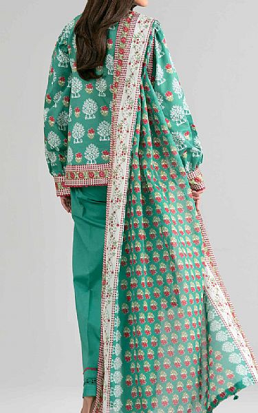 Nishat Sea Green Lawn Suit (2 pcs) | Pakistani Lawn Dress in USA- Image 2