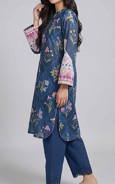 Nishat Blue Lawn Suit (2 pcs) | Pakistani Lawn Dress in USA- Image 2