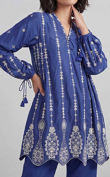 Nishat Blueberry Lawn Suit (2 pcs) | Pakistani Lawn Dress in USA- Image 2