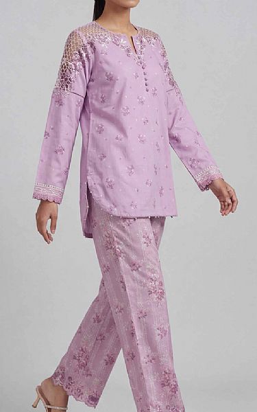 Nishat Lilac Lawn Suit (2 pcs) | Pakistani Lawn Dress in USA- Image 2