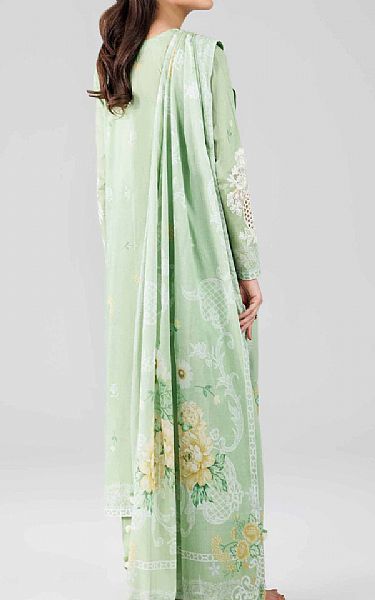 Nishat Light Green Lawn Suit | Pakistani Lawn Dress in USA- Image 2