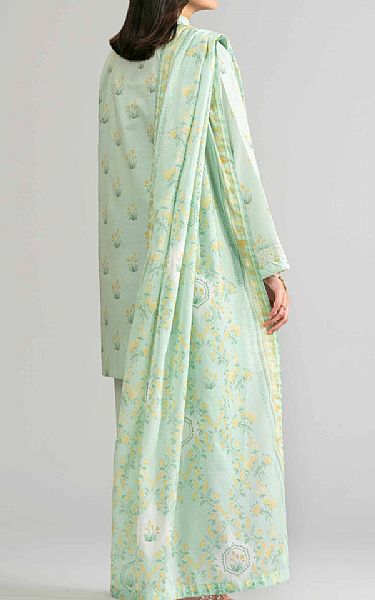 Nishat Mint Green Lawn Suit | Pakistani Lawn Dress in USA- Image 2