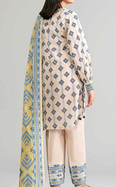 Nishat Off White Lawn Suit | Pakistani Lawn Dress in USA- Image 2