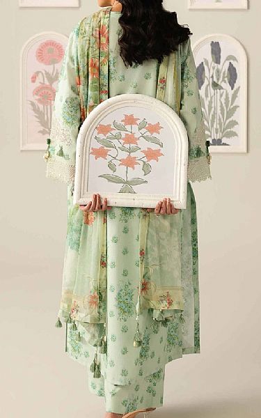 Nishat Light Mint Lawn Suit | Pakistani Lawn Dress in USA- Image 2