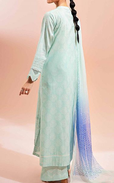 Nishat Light Turquoise Lawn Suit | Pakistani Lawn Suits- Image 2