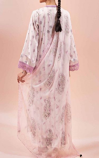 Nishat Light Pink/Off White Lawn Suit | Pakistani Lawn Suits- Image 2