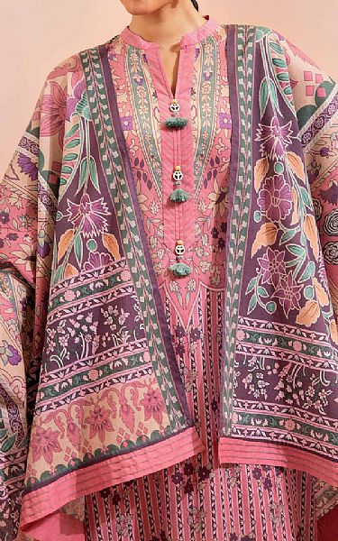 Nishat Muted Pink Lawn Suit | Pakistani Lawn Suits- Image 2