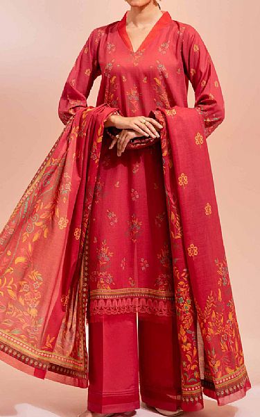 Nishat Cardinal Lawn Suit | Pakistani Lawn Suits- Image 1