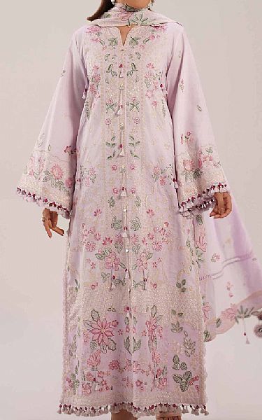 Nishat Pale Pink Cambric Suit | Pakistani Lawn Dress in USA- Image 1