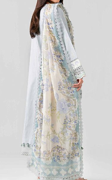 Nishat Ash Grey Lawn Suit | Pakistani Lawn Dress in USA- Image 2
