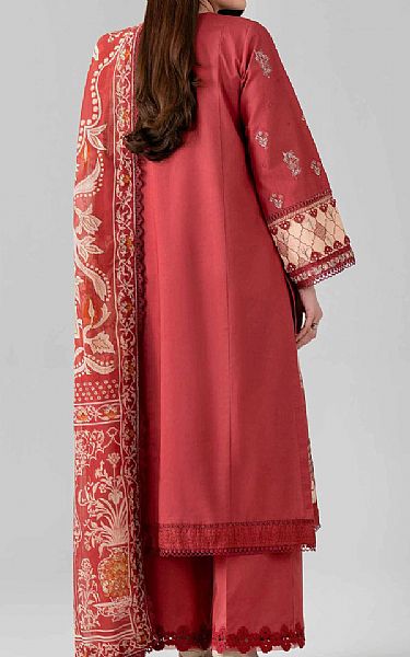 Nishat Faded Red Lawn Suit | Pakistani Lawn Dress in USA- Image 2