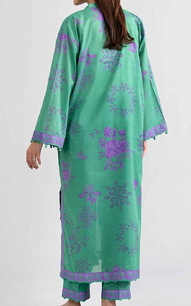 Nishat Viridian Green Lawn Suit (2 pcs) | Pakistani Lawn Dress in USA- Image 2