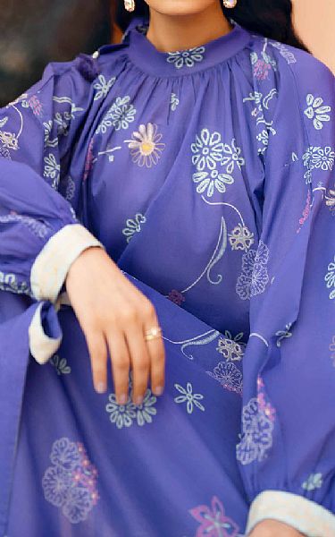 Nishat Blueberry Lawn Suit (2 pcs) | Pakistani Lawn Dress in USA- Image 2