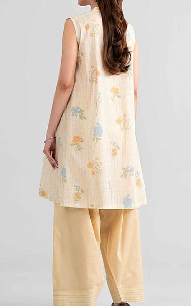Nishat Ivory Lawn Suit (2 pcs) | Pakistani Lawn Dress in USA- Image 2