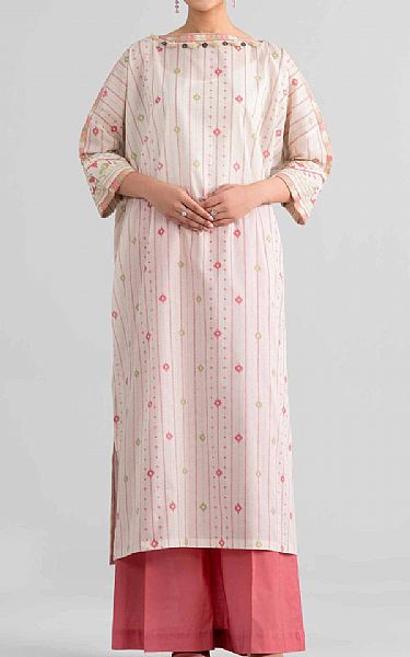 Nishat Off White Lawn Suit (2 pcs) | Pakistani Lawn Dress in USA- Image 1