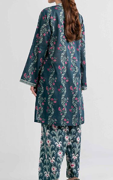 Nishat Teal Lawn Suit (2 pcs) | Pakistani Lawn Dress in USA- Image 2