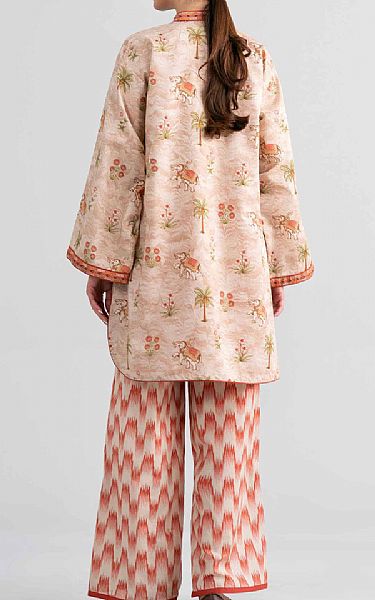 Nishat Beige Lawn Suit (2 pcs) | Pakistani Lawn Dress in USA- Image 2