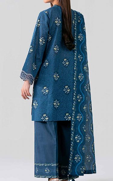 Nishat Regal Blue Lawn Suit | Pakistani Lawn Dress in USA- Image 2
