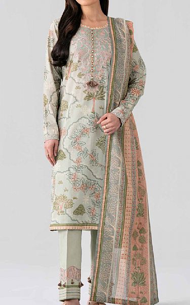 Nishat Sea Mist Lawn Suit | Pakistani Lawn Dress in USA- Image 1