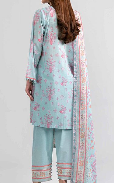 Nishat Sky Blue Lawn Suit | Pakistani Lawn Dress in USA- Image 2