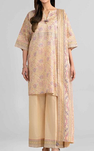 Nishat Ivory Lawn Suit | Pakistani Lawn Dress in USA- Image 1