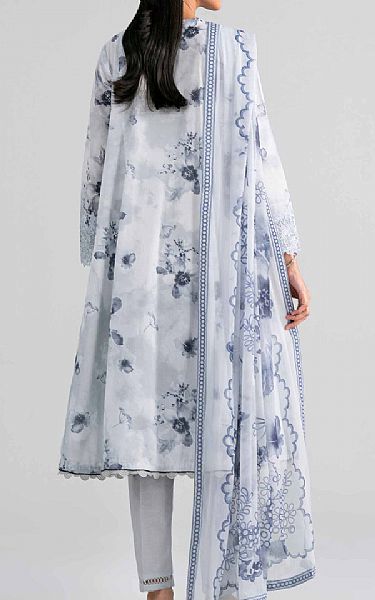 Nishat Pastel Grey Lawn Suit | Pakistani Lawn Dress in USA- Image 2