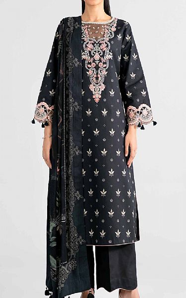 Nishat Black Lawn Suit | Pakistani Lawn Dress in USA- Image 1