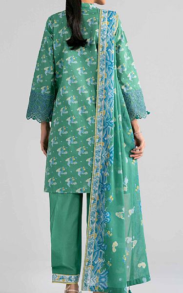 Nishat Sea Green Lawn Suit | Pakistani Lawn Dress in USA- Image 2